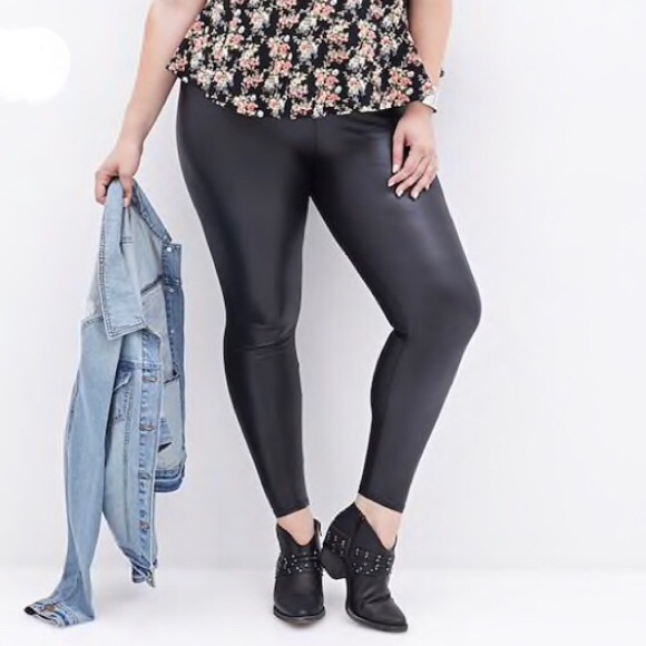 Forever 21 Pants - Forever 21 Plus Size Faux Leather Leggings